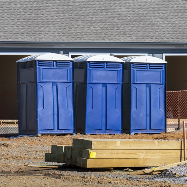 what is the expected delivery and pickup timeframe for the porta potties in Trenton WI